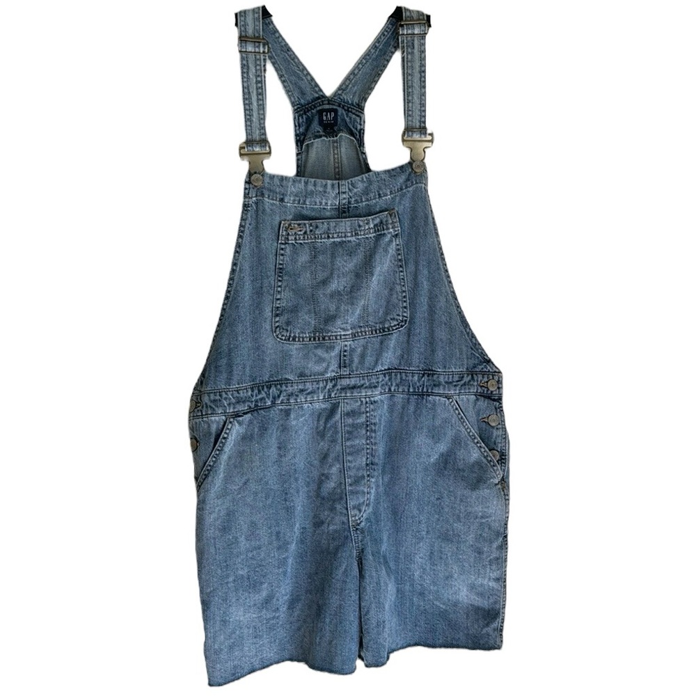 GAP DENIM SHORT OVERALLS SIZE XL POCKETS‎